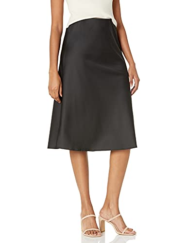 The Drop Damen Maya Rock, seidiger Slip-Skirt-Stil, Schwarz, 3X von The Drop