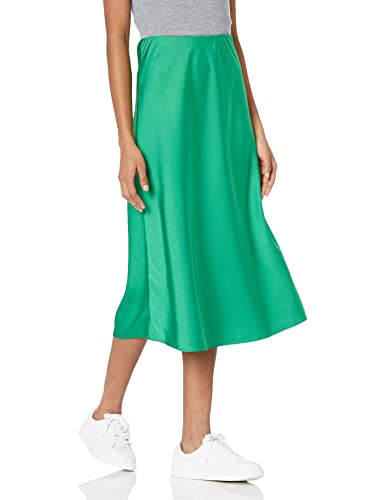 The Drop Damen Maya Rock, seidiger Slip-Skirt-Stil, Smaragd., 4XL Große Größen von The Drop