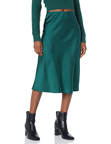 The Drop Damen Maya Rock, seidiger Slip-Skirt-Stil, Trek Green, 4XL Große Größen von The Drop