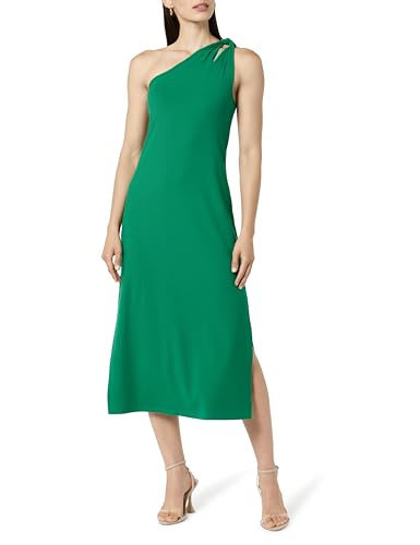 The Drop Damen Mickey Loose-fit One-shoulder Cutout Rib Knit Maxi Dress, Ultramaringrün, XS von The Drop