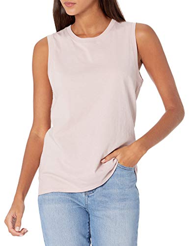 The Drop Damen Nicole Tanktop, sportlich, Rundhalsausschnitt, Eisrosa, S von The Drop