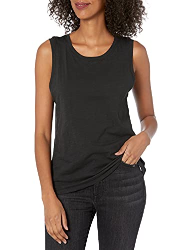 The Drop Damen Nicole Tanktop, sportlich, Rundhalsausschnitt, Schwarz, S von The Drop