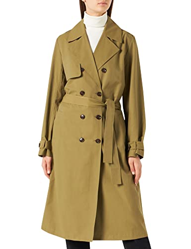 The Drop Damen Noa Trenchcoat, Martini Olive, L von The Drop