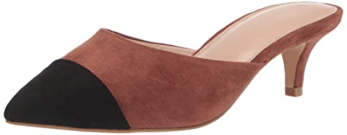 The Drop Damen Paulina Pointed Toe Two-Tone Mule-Slipper, Schildkrötenbraun, 40 EU von The Drop