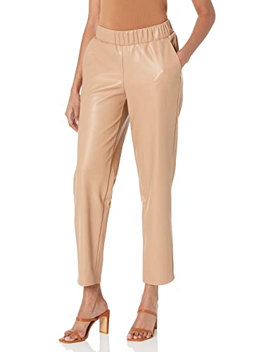 The Drop Damen @lisadnyc Jogginghose aus Kunstleder zum Hineinschlüpfen, Kamelbraun, L The Drop Damen @lisadnyc Jogginghose aus Kunstleder zum Hineinschlüpfen, Kamelbraun, L von The Drop