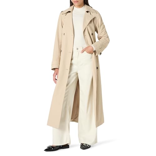 The Drop Emilia Elongated Trench Trenchcoats, Hummus, XXL Große Größen von The Drop