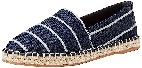 The Drop Espadrille für Damen, Lila, Flach, Gestreift Denim, 40 EU von The Drop