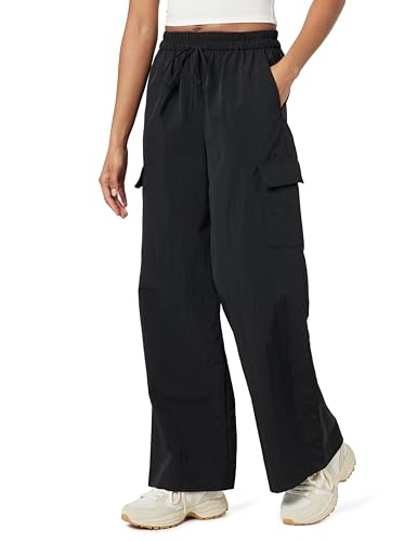 The Drop Esperanza Relaxed Nylon Cargo Pants Hose, Schwarz, XL von The Drop