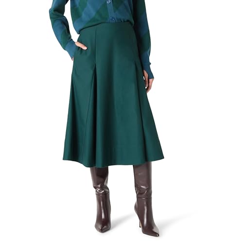 The Drop Full Flounce midi Skirt by @takkunda Midirock, Regenwald, M von The Drop