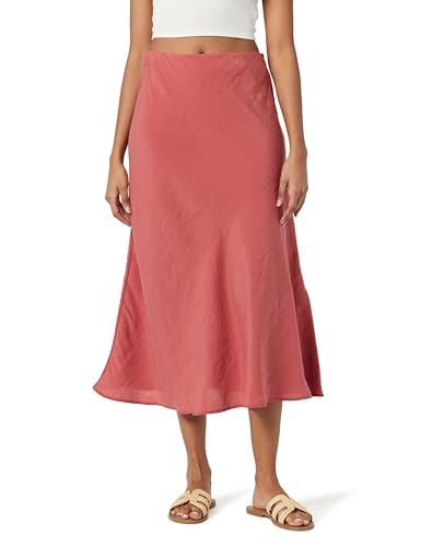 The Drop Haniyyah A-line Midi Skirt Rock, Dusty Cedar, L von The Drop