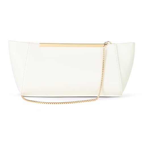 The Drop Harlei Framed Clutch, Knochen, One Size von The Drop