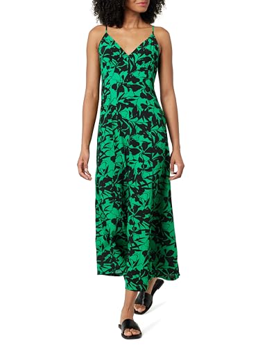 The Drop Isa V-Neck Maxi Dress Maxikleid, Grünes Blattmuster, M von The Drop