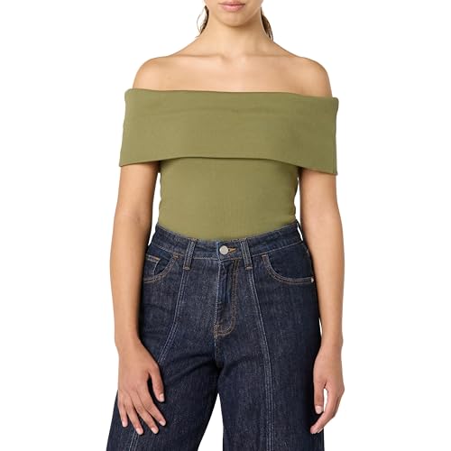 The Drop Jan Off The Shoulder Knit Top Blusen, Martini Olive, XXL Große Größen The Drop Jan Off The Shoulder Knit Top Blusen, Martini Olive, XXL Große Größen von The Drop