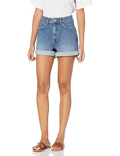 The Drop Jeansshorts für Damen, Dev Clean, Mittleres Indigoblau, 30 von The Drop