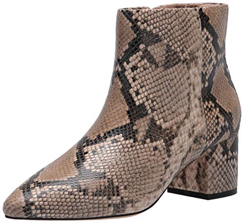 The Drop Jessi Stiefel mit Blockabsatz und Seitlichem Reißverschluss Damen Ankle Boot, Sand, Gr. 38 EU von The Drop