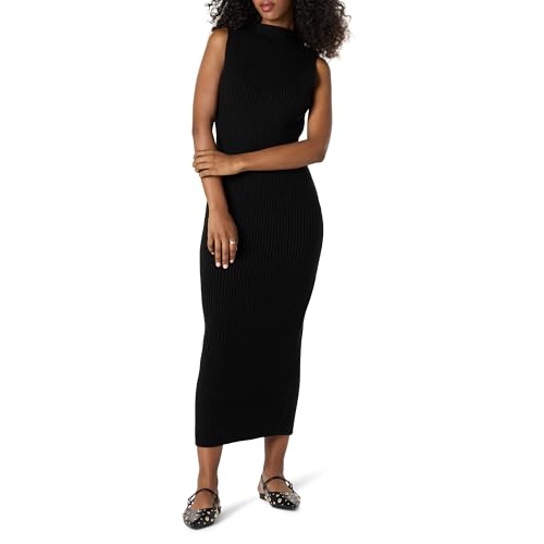 The Drop Jodi Mock Neck Dress Sweater Maxi Pullover, Schwarz, 3XL Große Größen von The Drop