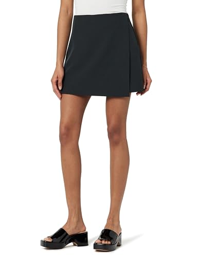 The Drop Kamila A-line Mini Skort Rock, Schwarz, M von The Drop