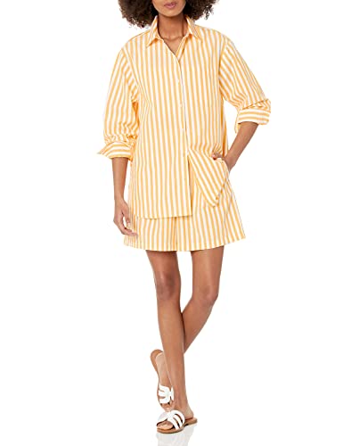 The Drop Kendra Loose Fit Longshirt Hemd, Mango-Streifen, 3XL Größen The Drop Kendra Loose Fit Longshirt Hemd, Mango-Streifen, 3XL Größen von The Drop