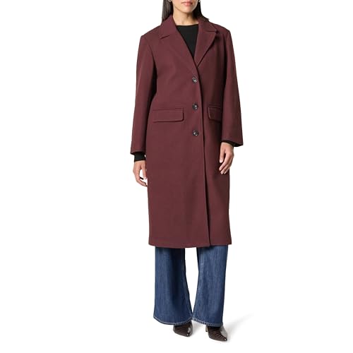 The Drop Liam Lockerem Schnitt Mäntel, Decadent Chocolate, 3XL Große Größen von The Drop