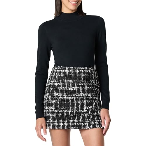 The Drop Maura Long Sleeve Mock Neck Sweater Pullover, Schwarz, L von The Drop