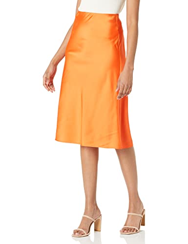 The Drop Maya, seidiger Slip-Skirt-Stil Rock, Feuerorange, 4X von The Drop