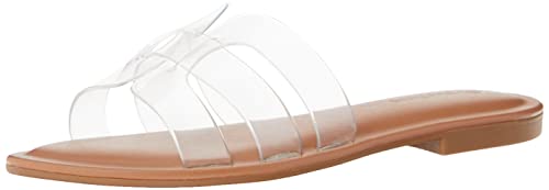 Amazon-Marke: Monika Pantoletten flach mit H-Riemen für Damen von The Drop, Transparent, 42 EU Amazon-Marke: Monika Pantoletten flach mit H-Riemen für Damen von The Drop, Transparent, 42 EU von The Drop