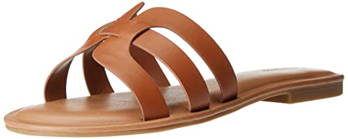 The Drop Damen Monika Flat H-band Slide Sandal Flat Sandal, Braun, 39.5 EU (8.5 US) von The Drop