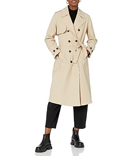 The Drop Noa Trenchcoat für Damen, Hummus, Größe M von The Drop