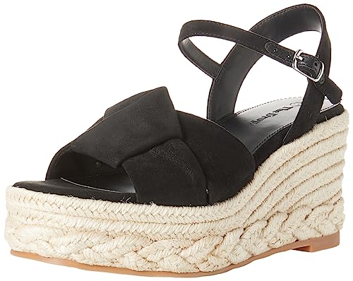 The Drop Plateau-Espadrille für Damen, Jeremy, Schwarz, 36 EU von The Drop