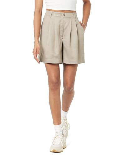The Drop Rios Relaxed Pleated Shorts Kurze Hose, Vintage Khaki, M von The Drop