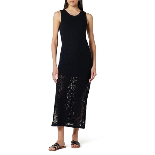The Drop Ritu Crochet Maxi Dress Maxikleid, Schwarz, M The Drop Ritu Crochet Maxi Dress Maxikleid, Schwarz, M von The Drop