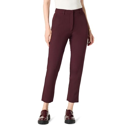 The Drop Sheilaa Slim Flat Front Trouser Hose, Rosine, 4XL Große Größen von The Drop