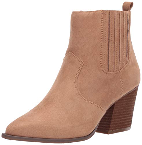 The Drop Women's Sia Pointed Toe Western Ankle Boot, Sand, 9 von The Drop