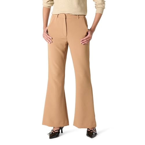 The Drop Spencer Flare Pant Hose, Kamelbraun, XL von The Drop
