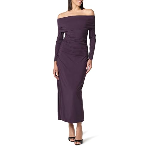The Drop Stevie Off The Shoulder Maxi Knit Dress Kleider, Perfekte Pflaume, XXL Große Größen von The Drop