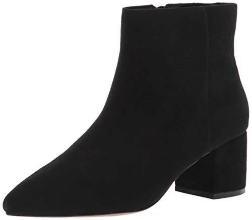 The Drop Jessi Stiefel mit Blockabsatz und Seitlichem Reißverschluss Damen Ankle Boot, Schwarz, Gr. 40 EU von The Drop