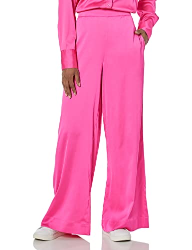 The Drop Lawson Seidige Stretchhose Hose, Rosa (Hot Pink), S von The Drop