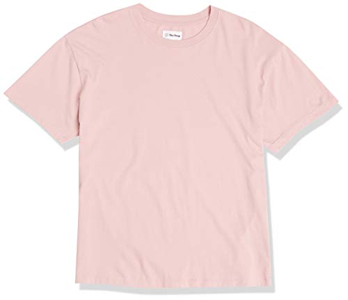 The Drop T-Shirt Lydia für Damen, aus Jersey, kurze Ärmel, lockerer Schnitt, breite Schulterpartie, Zephyr Pink (Rosa), XXS von The Drop