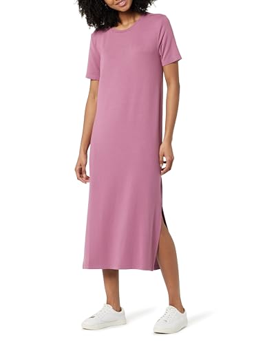 The Drop T-Shirt-Midikleid für Damen, Cora, Braun (Mellow Mauve), XXS von The Drop