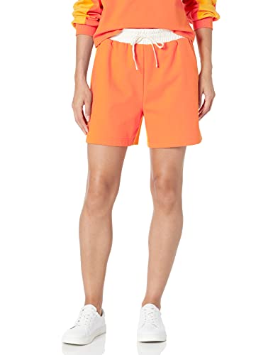 The Drop Women's Cammie Colorblock Short, Fire orange, M von The Drop