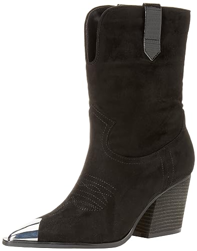 The Drop Women's Cowboystiefel Sandra mit Absatz, Schwarz, 38.5 von The Drop