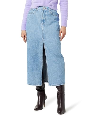 The Drop Women's Dixon Denim Column Skirt , Medium Indigo, XXS von The Drop