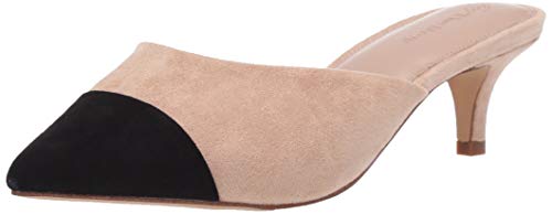 The Drop Women's Paulina Pointed Toe Two-Tone Mule, Natural/Black, 8.5 von The Drop