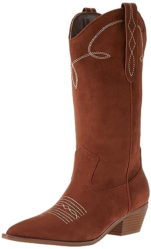 The Drop Women's Westernstiefel Ace mit mittelhohem Schaft, Cognac, 38.5 von The Drop