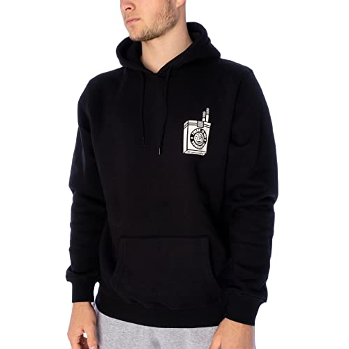 The Dudes Sweatpulli Hoodie Half Zip Herren Sweater Too Short Smokes Black XL von The Dudes