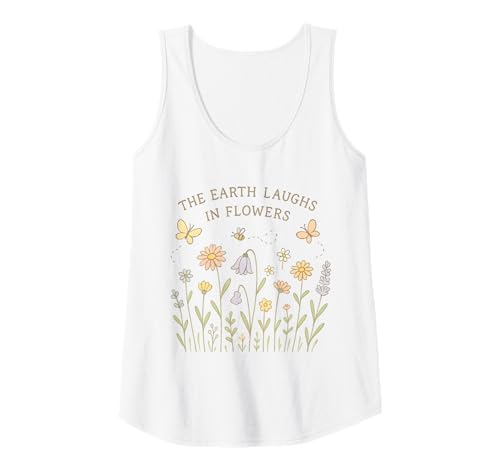 Damen Blühende Naturkunst Die Erde lacht in Blumen Tank Top Damen Blühende Naturkunst Die Erde lacht in Blumen Tank Top von The Earth Laughs in Flowers Inspirational Nature