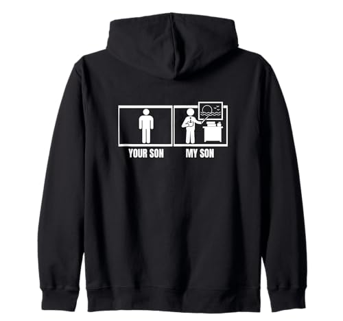 Dein Sohn Mein Sohn Papa Mama Lustiger Kunstlehrer Kapuzenjacke von The Earth Without Art Designs