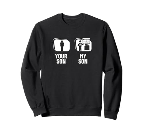 Dein Sohn Mein Sohn Papa Mama Lustiger Kunstlehrer Sweatshirt von The Earth Without Art Designs