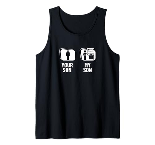 Dein Sohn Mein Sohn Papa Mama Lustiger Kunstlehrer Tank Top von The Earth Without Art Designs