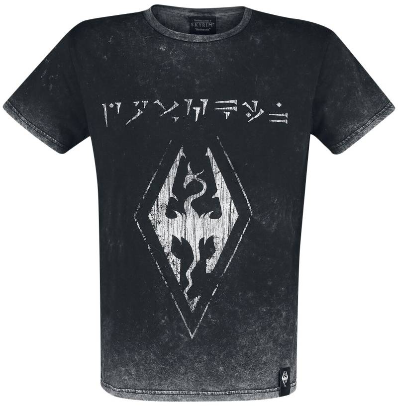 The Elder Scrolls - Gaming T-Shirt - V - Skyrim - Dovahkiin Logo - S bis XL - für Männer - Größe M - schwarz  - EMP exklusives Merchandise! von The Elder Scrolls